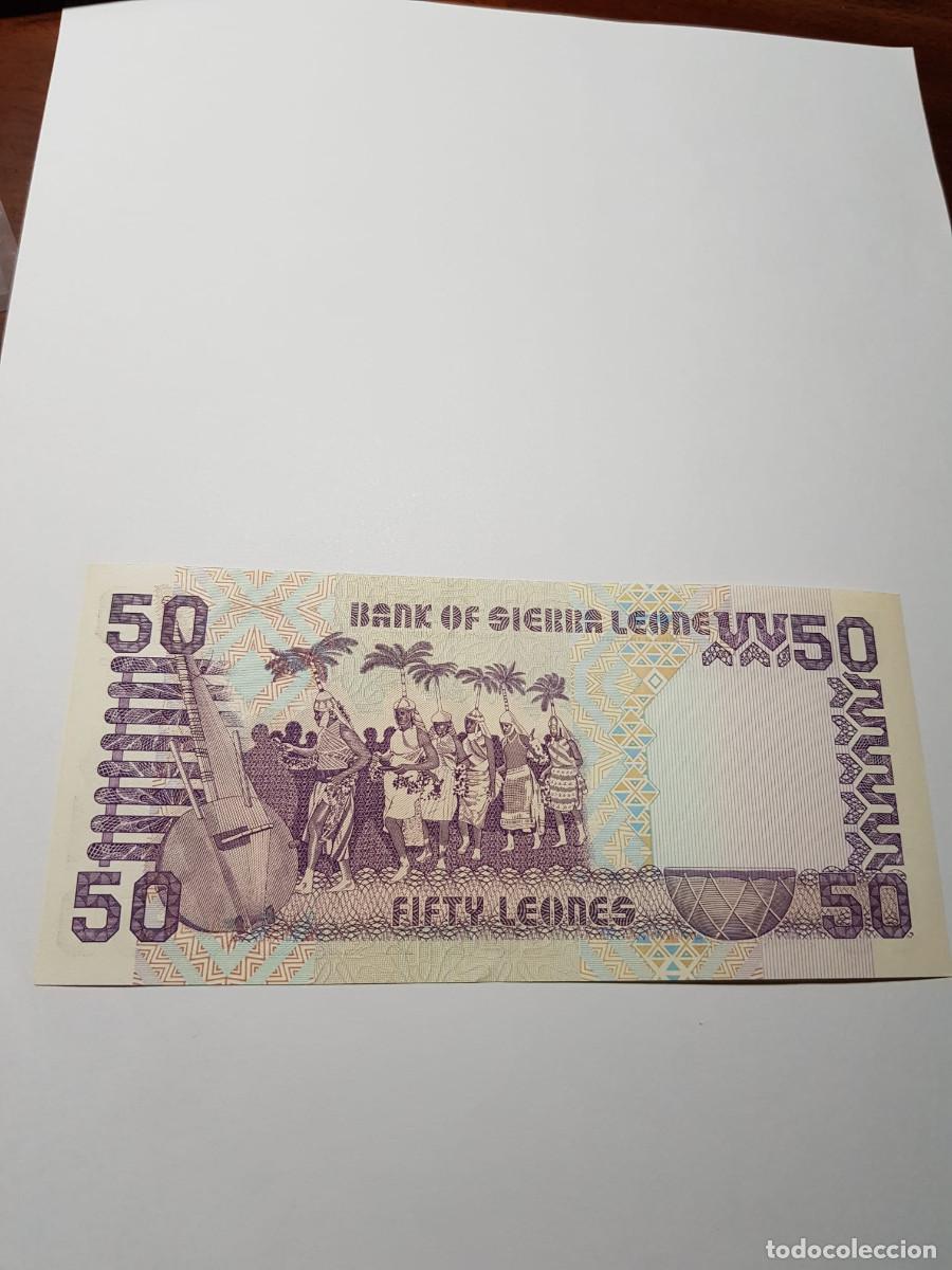 Billetes extranjeros: SIERRA LEONA- 50 LEONES-1998 - Foto 2