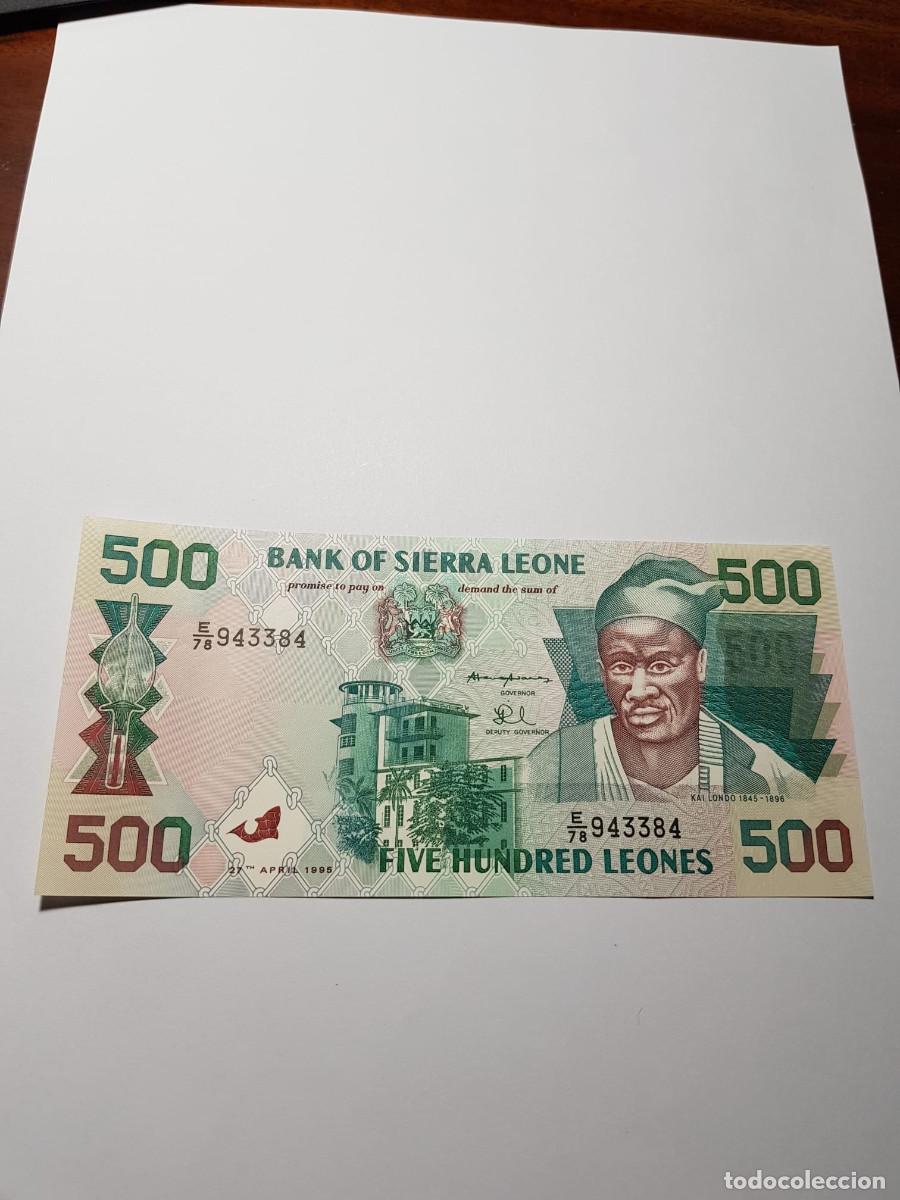 Billetes extranjeros: SIERRA LEONA- 500 LEONES-1995