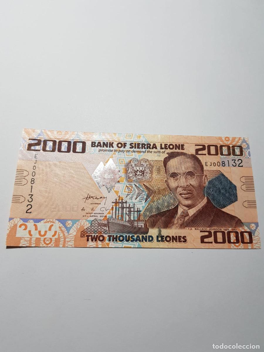 Billetes extranjeros: SIERRA LEONA- 2000 LEONES-2010