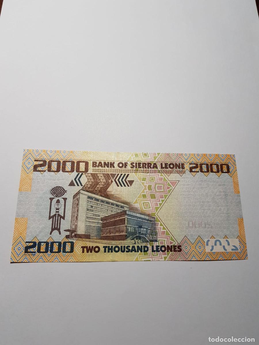 Billetes extranjeros: SIERRA LEONA- 2000 LEONES-2010 - Foto 2