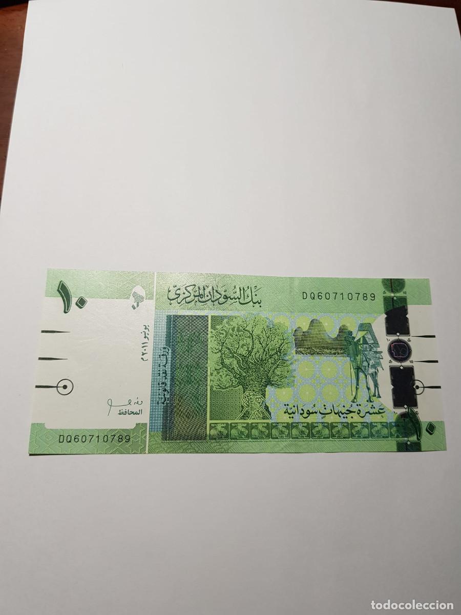 Billetes extranjeros: SUDAN- 10 LIBRAS-2011