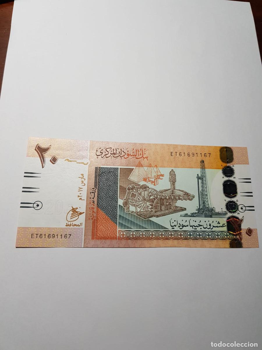 Billetes extranjeros: SUDAN- 20 LIBRAS-2017