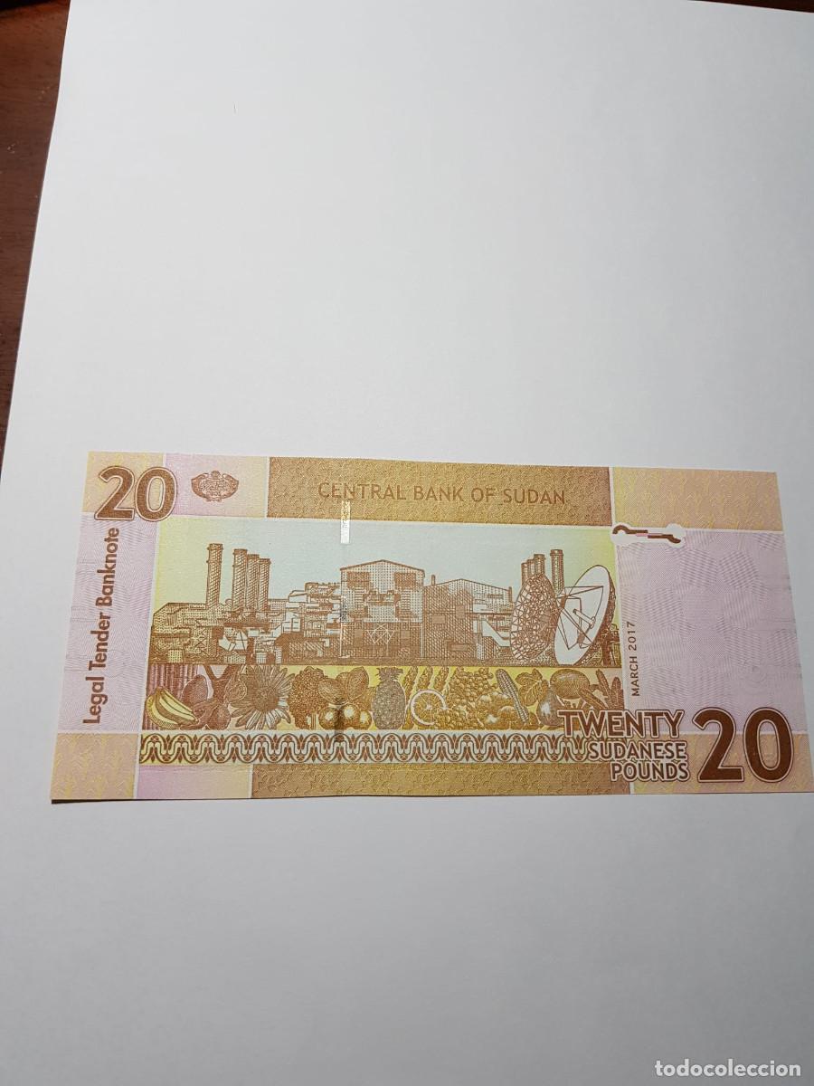 Billetes extranjeros: SUDAN- 20 LIBRAS-2017 - Foto 2