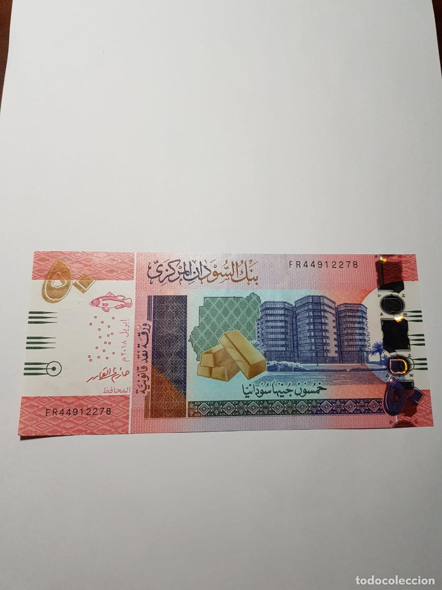 Billetes extranjeros: SUDAN- 50 LIBRAS-2018