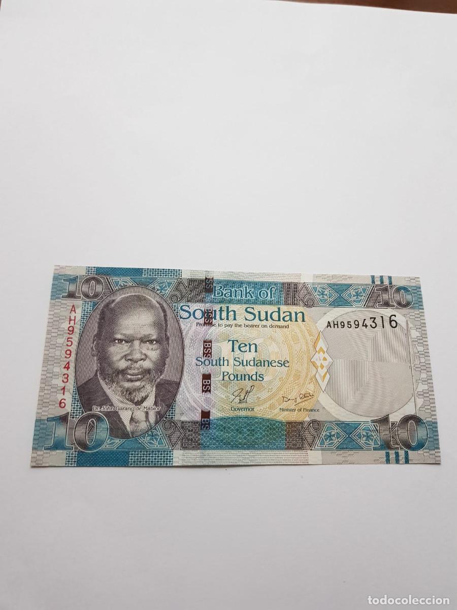 Billetes extranjeros: SUDAN DEL SUR- 10 LIBRAS- 2010