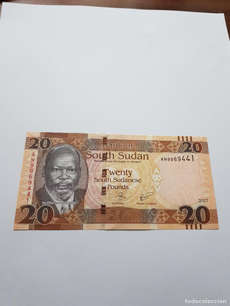 Billetes extranjeros: SUDAN DEL SUR- 20 LIBRAS- 2017