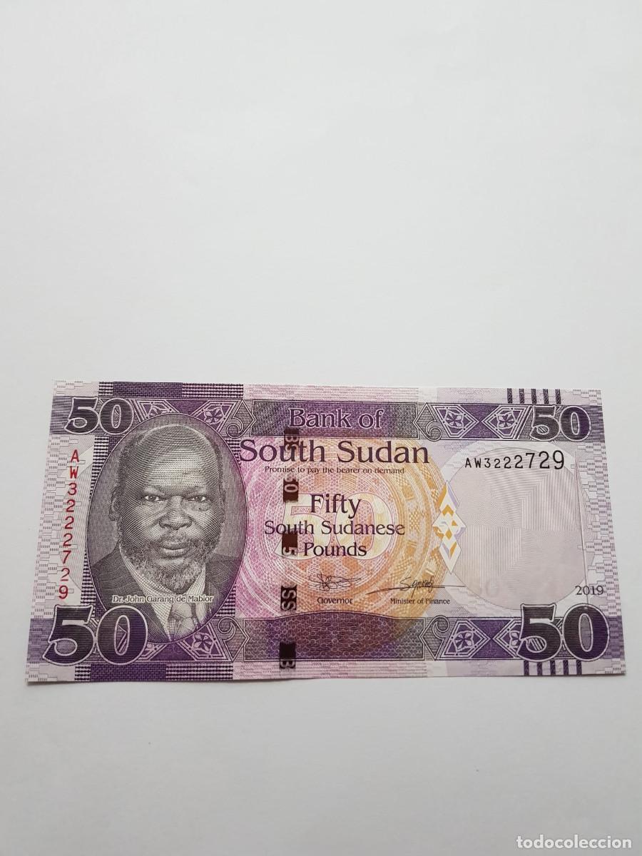 Billetes extranjeros: SUDAN DEL SUR- 50 LIBRAS- 2019