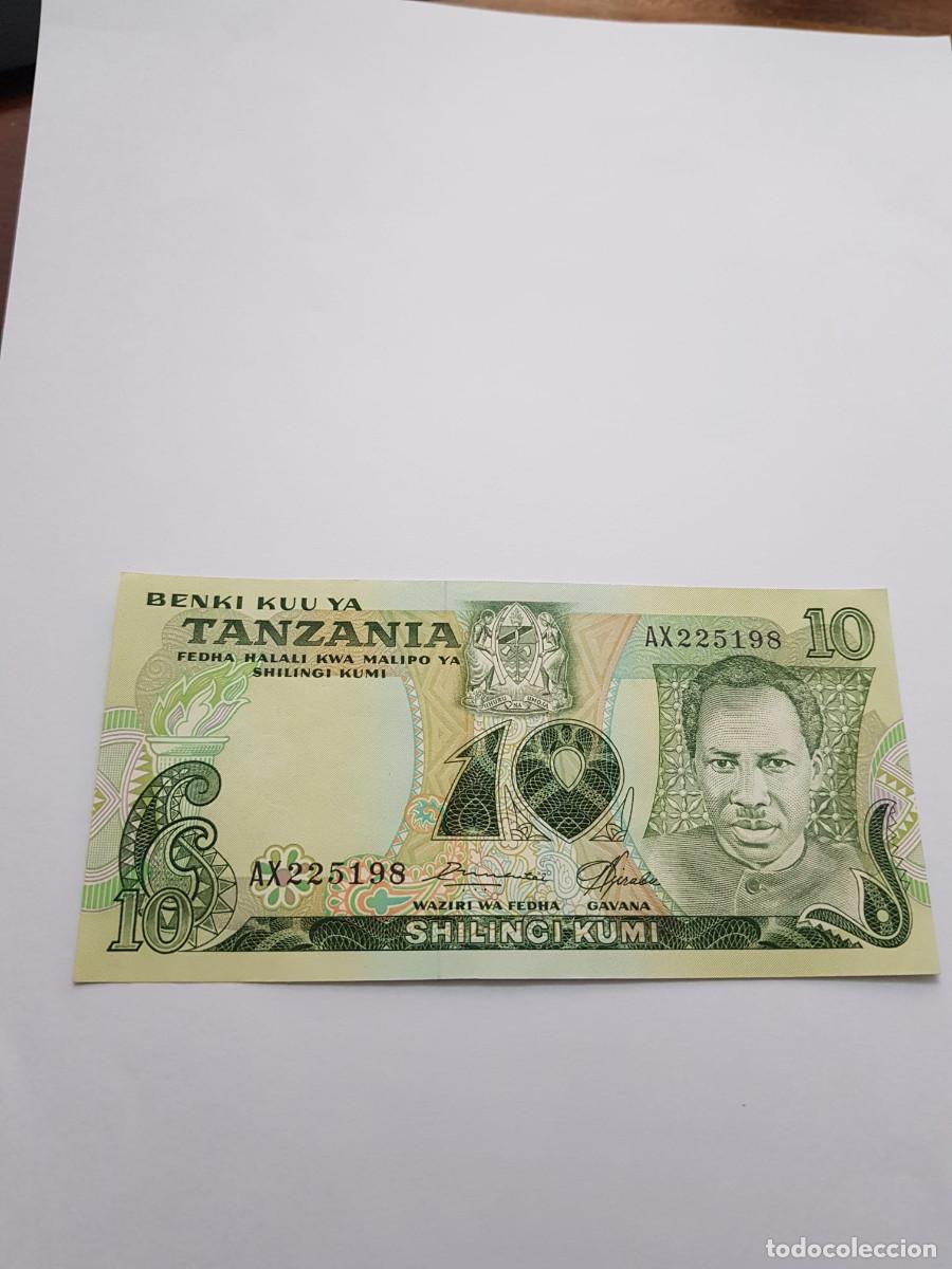 Billetes extranjeros: TANZANIA- 10 SHILINGI- 1968