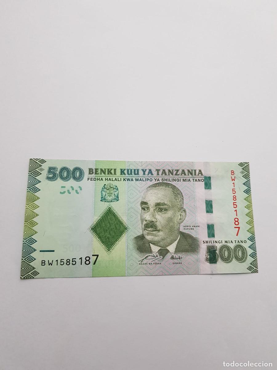Billetes extranjeros: TANZANIA- 500 SHILINGI- 2010