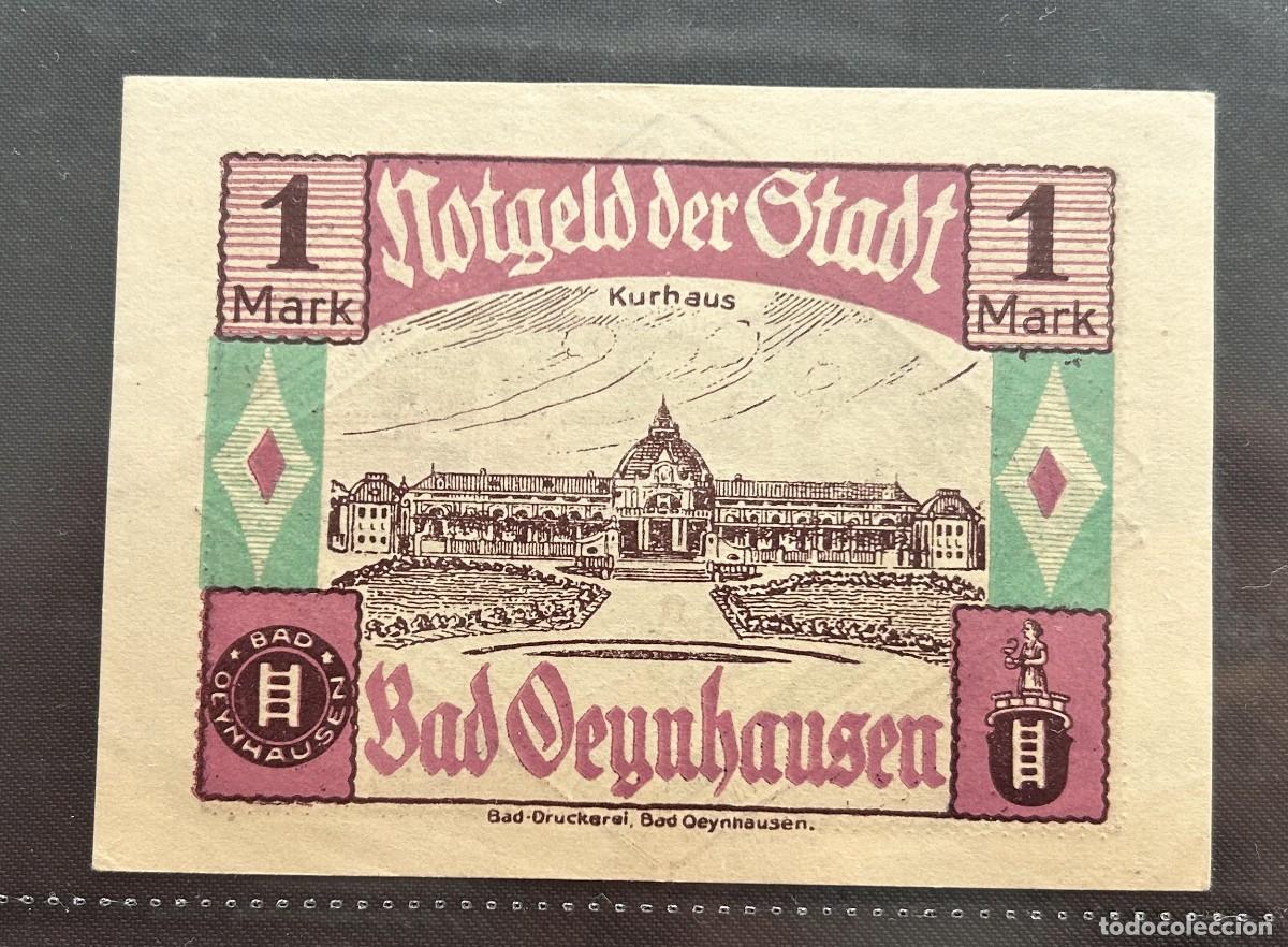 Billetes extranjeros: 1 MARCO 1921 BAD OEYNHAUSEN. ALEMANIA