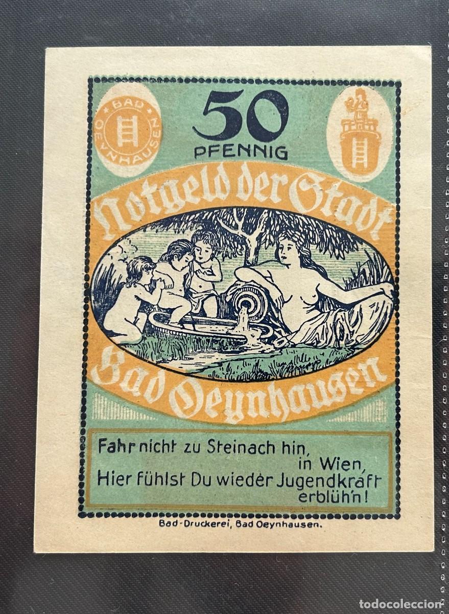 Billetes extranjeros: 50 PFENNIG 1921 BAD OEYNHAUSEN. ALEMANIA