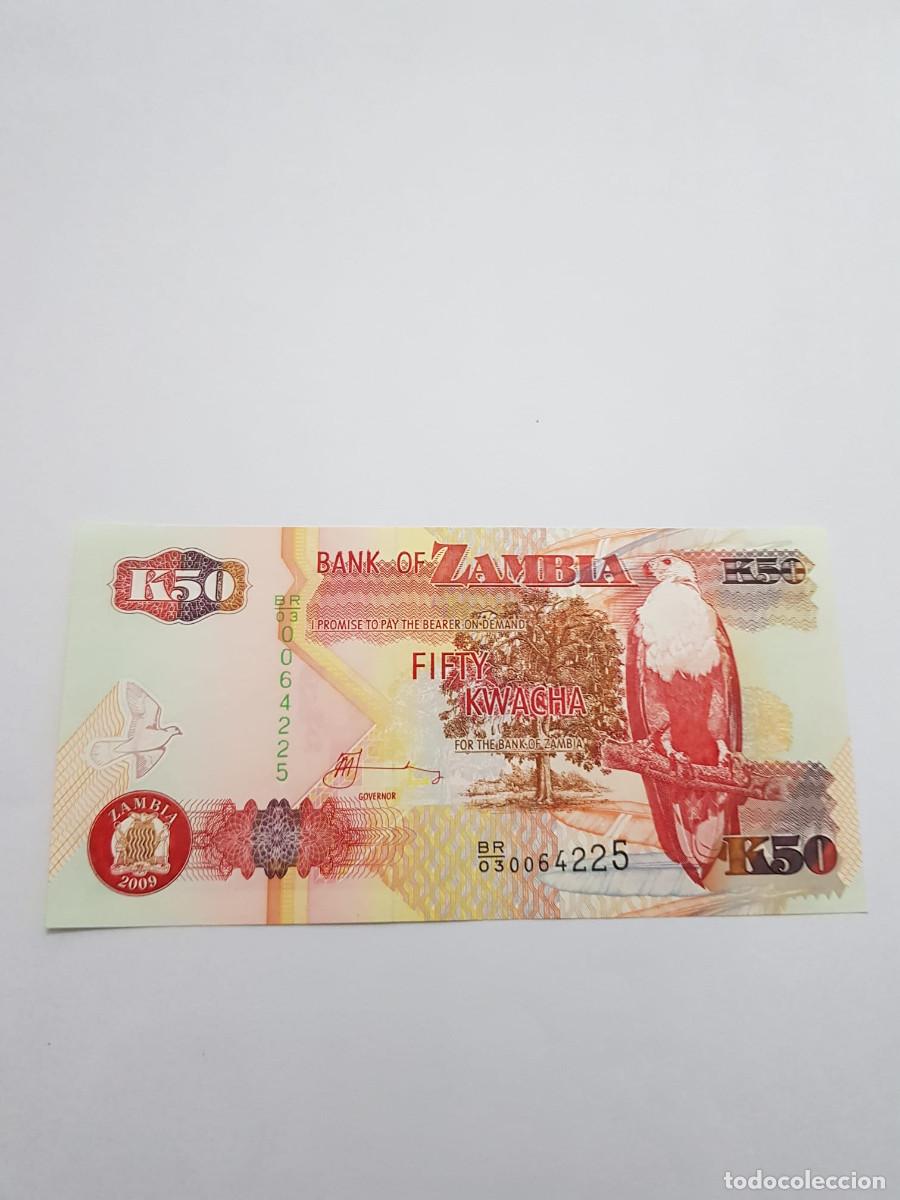 Billetes extranjeros: ZAMBIA- 50 KWACHA- 2009