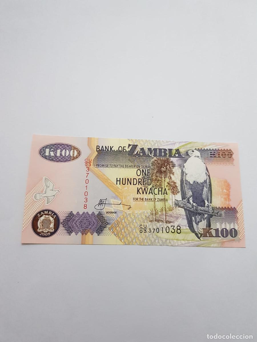 Billetes extranjeros: ZAMBIA- 100 KWACHA- 2009
