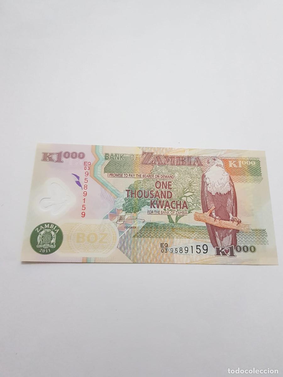 Billetes extranjeros: ZAMBIA- 1000 KWACHA- 2011