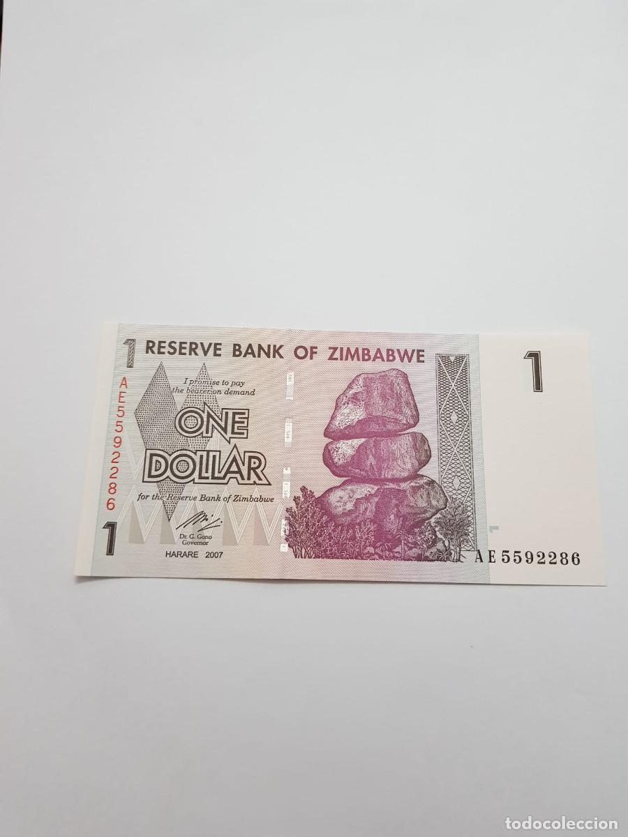 Billetes extranjeros: ZIMBABWE- 1 DOLAR- 2007