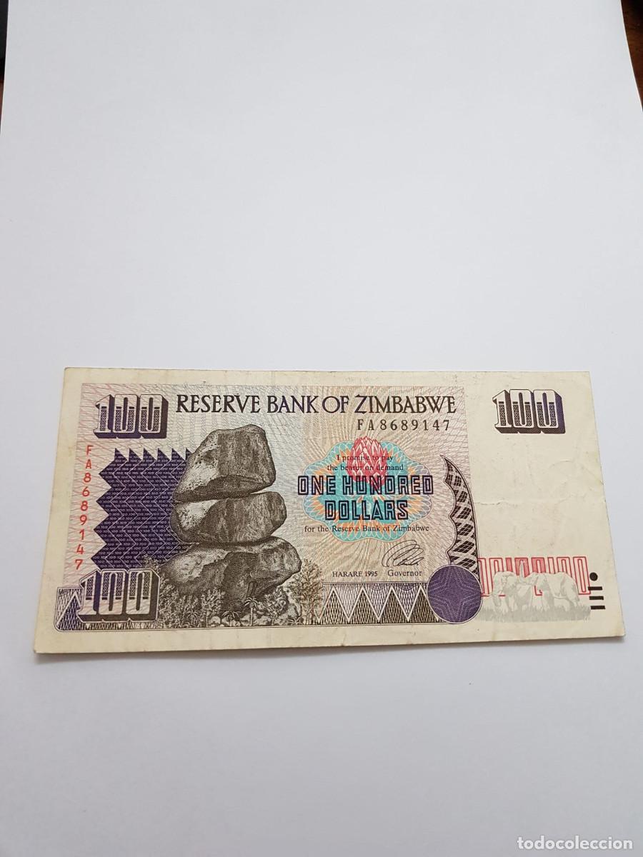 Billetes extranjeros: ZIMBABWE- 100 DOLARES- 1997