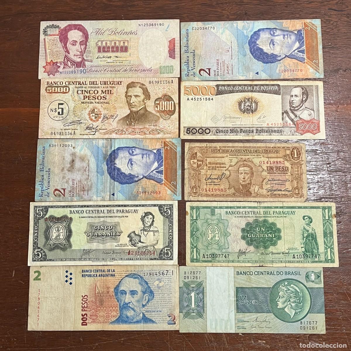 Billetes extranjeros: Lot 10 Brazil South America Original Old Banknotes / Billetes / Banconote - N125369190