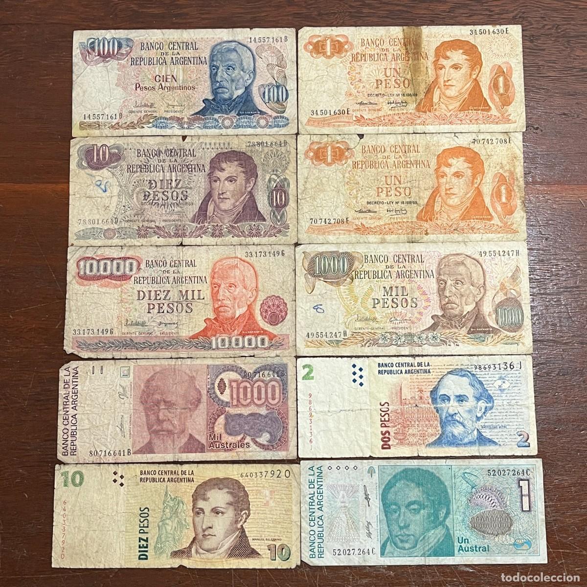 Billetes extranjeros: Lot 10 Brazil south America Original Old Banknotes / Billetes / Banconote - 14557161B