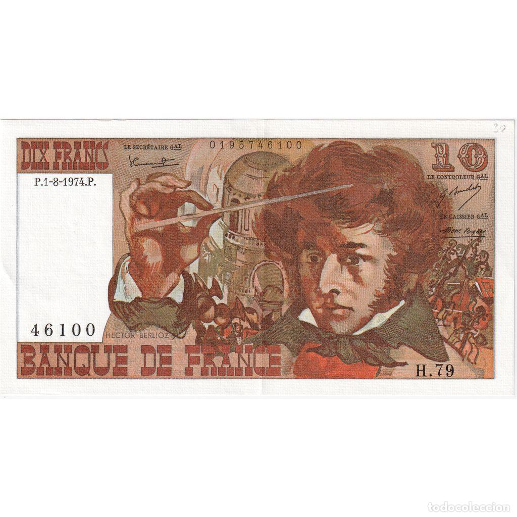 Billetes extranjeros: [#377803] Francia, 10 Francs, Berlioz, 1974-08-01, H.79, SC