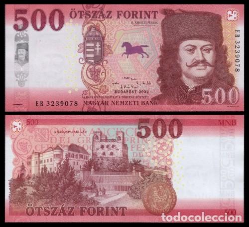 Billetes extranjeros: Hungr&iacute;a 500 Forint 2022 Pick 202b SC