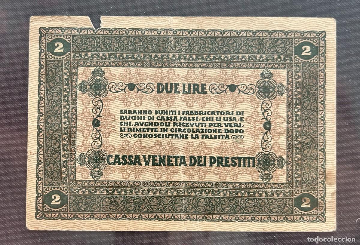 Billetes extranjeros: 2 LIRAS 1918 ITALIA. P#M5 - Foto 2