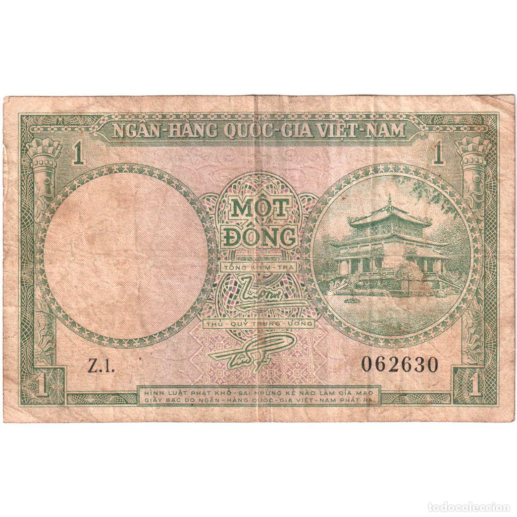 Billetes extranjeros: [#377840] Vietnam del Sur, 1 D&ocirc;ng, Undated (1955), BC