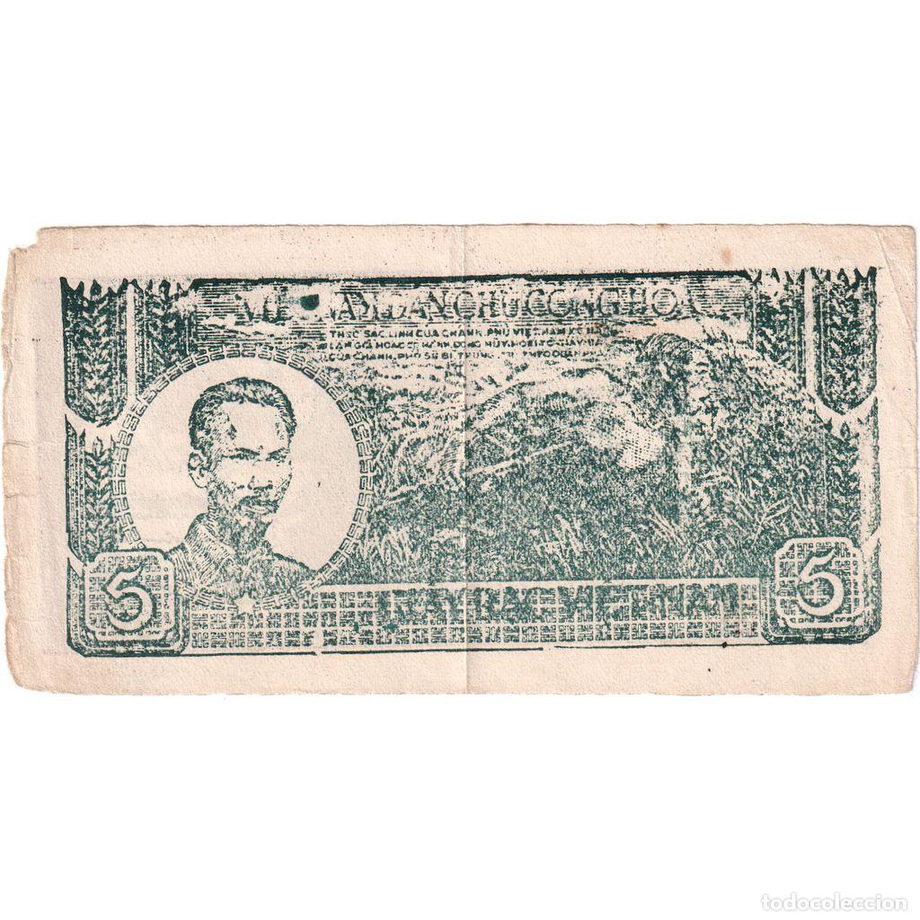 Billetes extranjeros: [#377820] Vietnam, 5 D&ocirc;ng, Undated (1948), BC