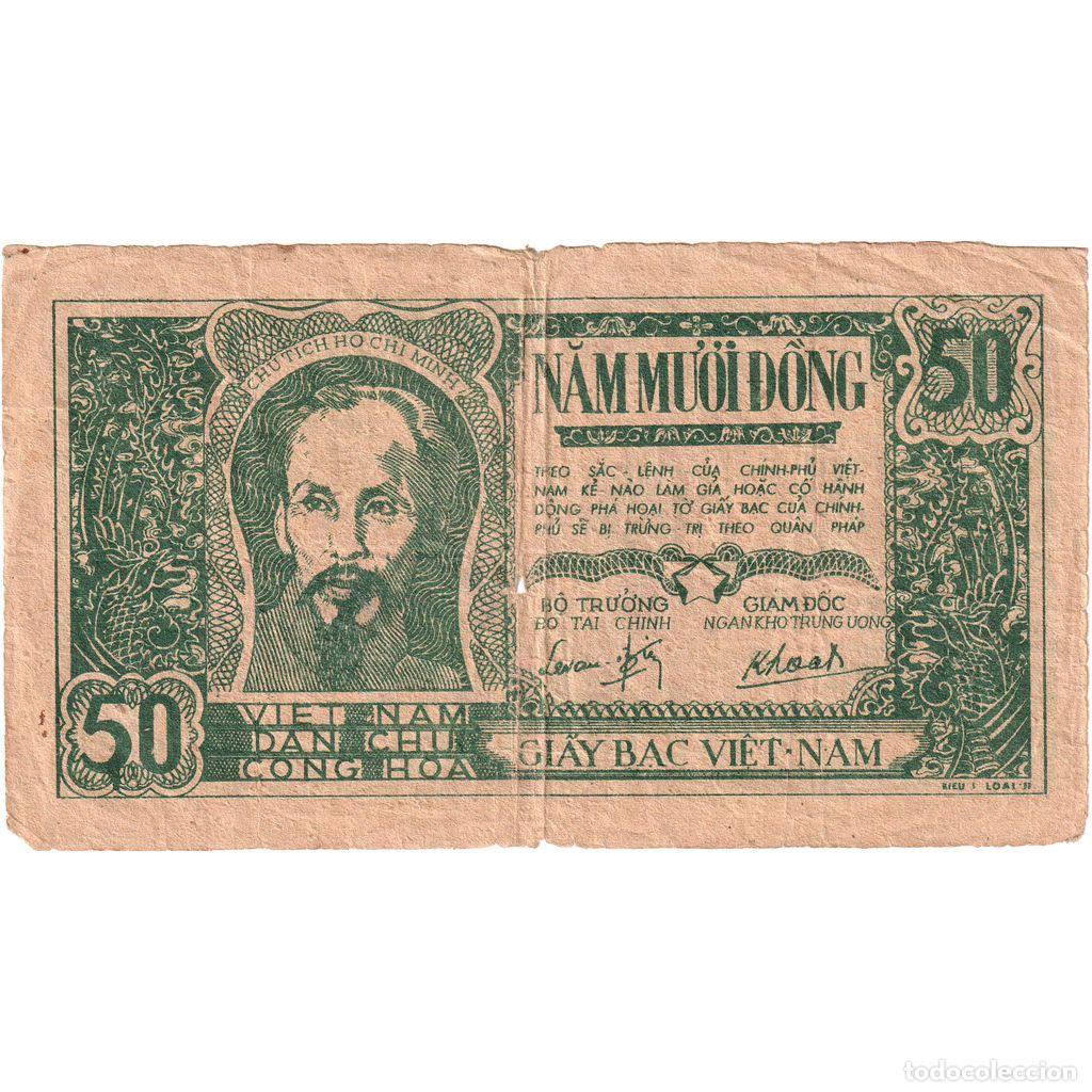 Billetes extranjeros: [#377821] Vietnam, 50 D&ocirc;ng, Undated (1948), RC+