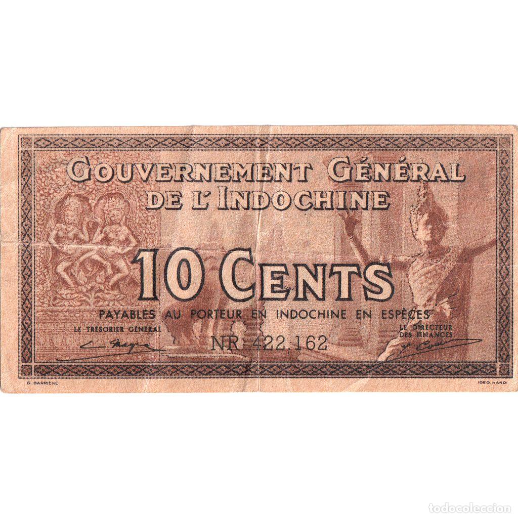 Billetes extranjeros: [#377827] Indochina Francesa, 10 Cents, Undated (1939), MBC+