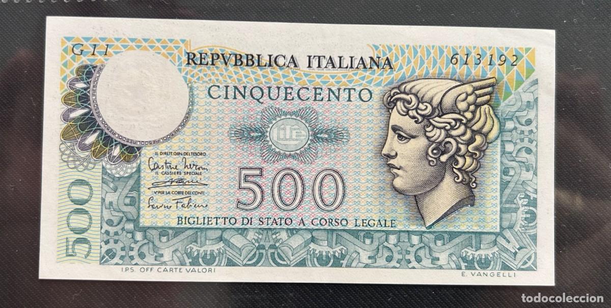 Billetes extranjeros: 500 LIRAS 14.02.1974 ITALIA. P#94. EBC / XF (DOBLEZ CENTRAL)