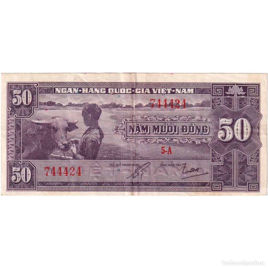Billetes extranjeros: [#377842] Vietnam del Sur, 50 D&ocirc;ng, Undated (1956), EBC