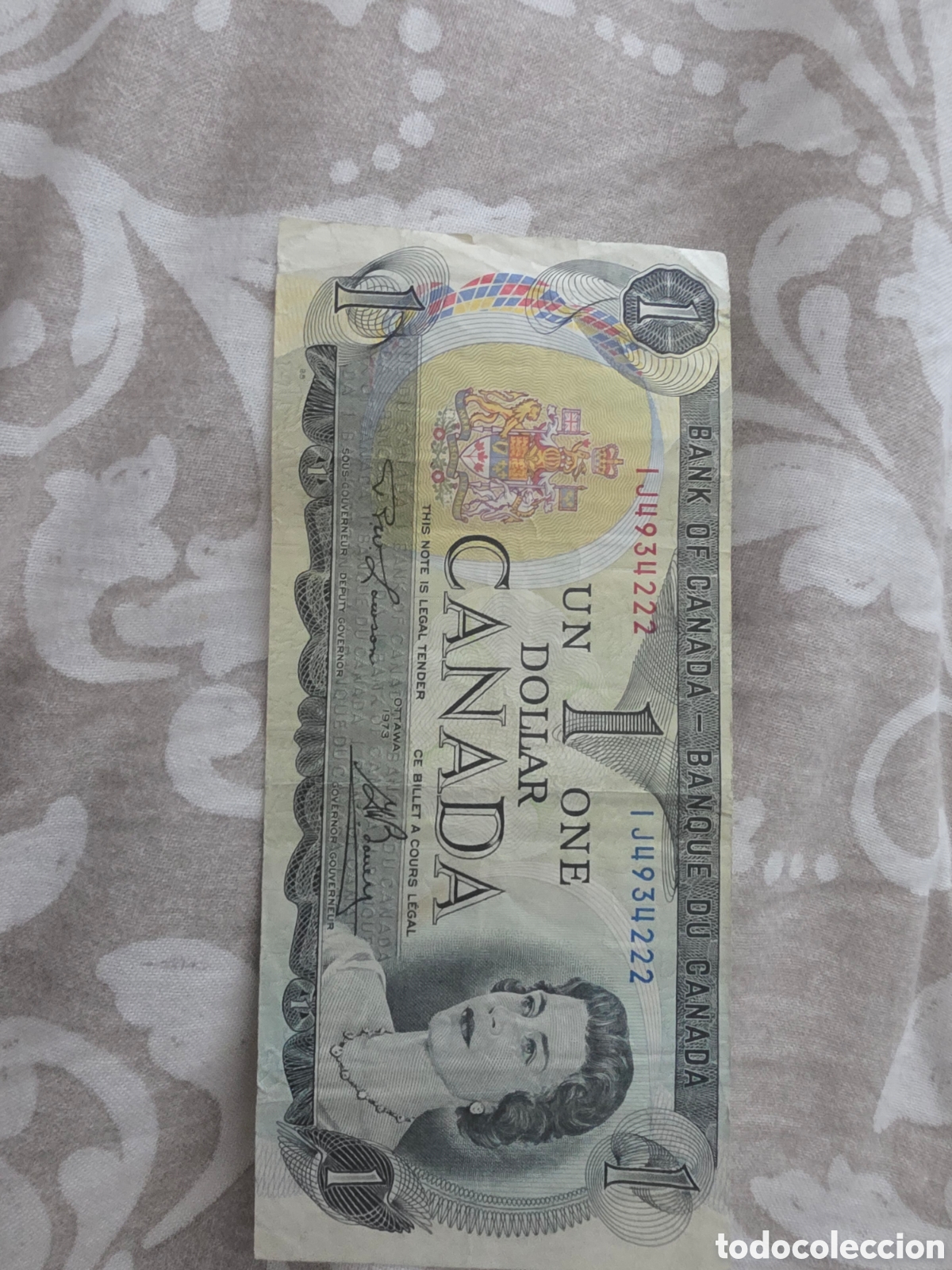 Billetes extranjeros: Billete de canada 1 Doliar