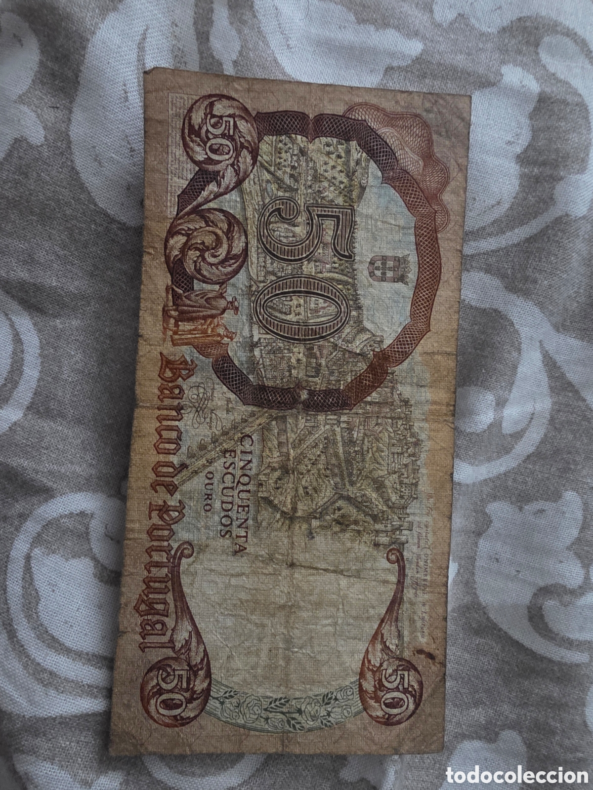 Billetes extranjeros: Billete portugal 50 escudos