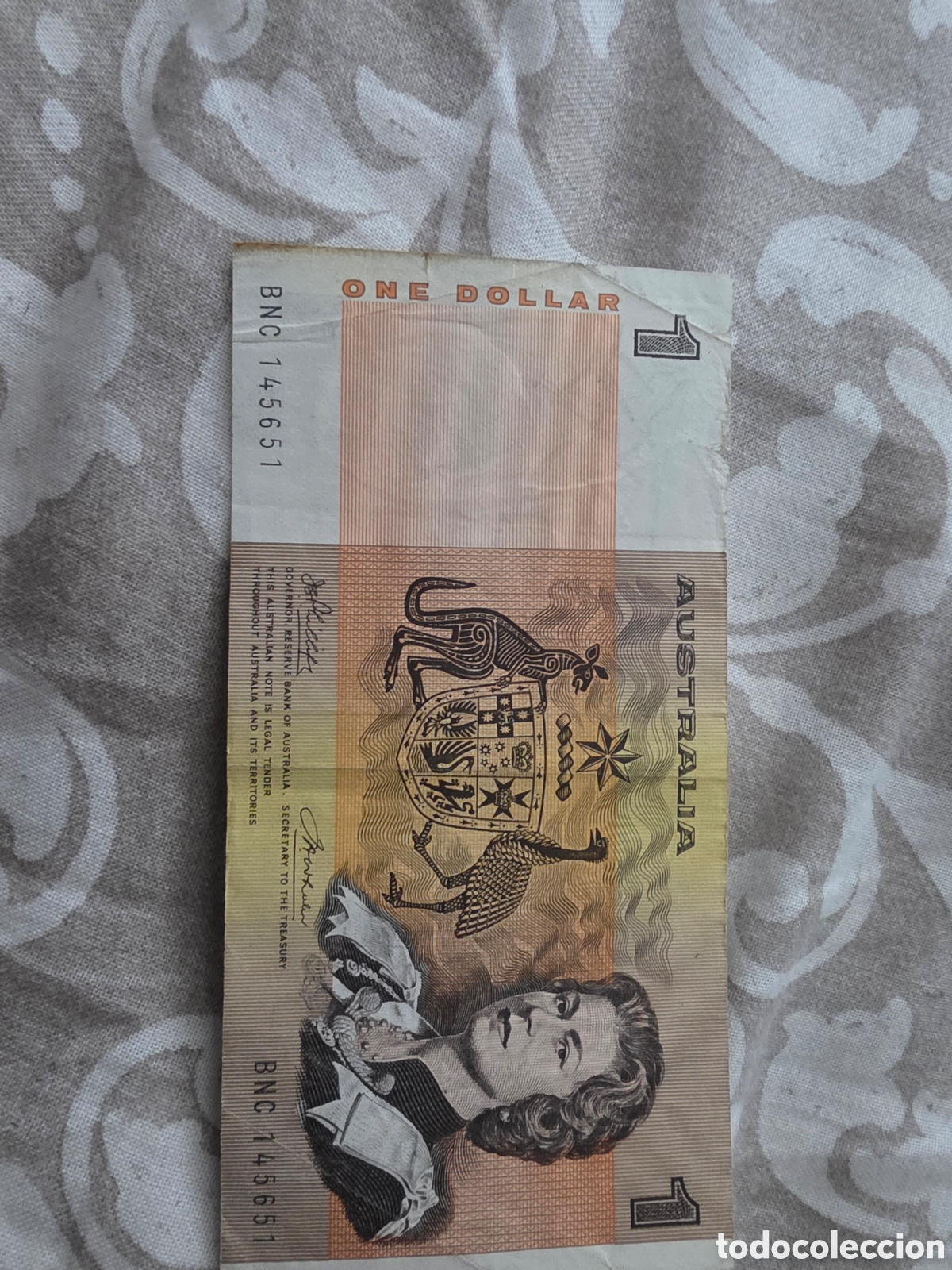 Billetes extranjeros: Billete Australia 1974 1 Dollar