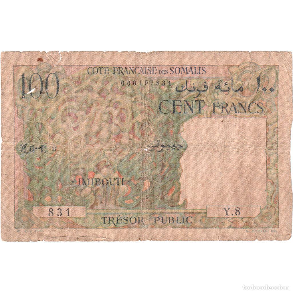 Billetes extranjeros: [#377851] Somalia francesa, 100 Francs, Undated (1952), RC+
