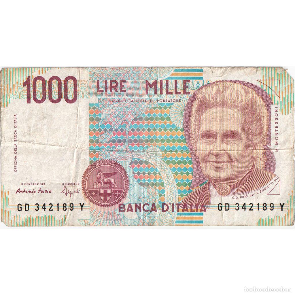 Billetes extranjeros: [#1234690] Billete, 1000 Lire, Undated (1996), Italia, KM:114c, BC