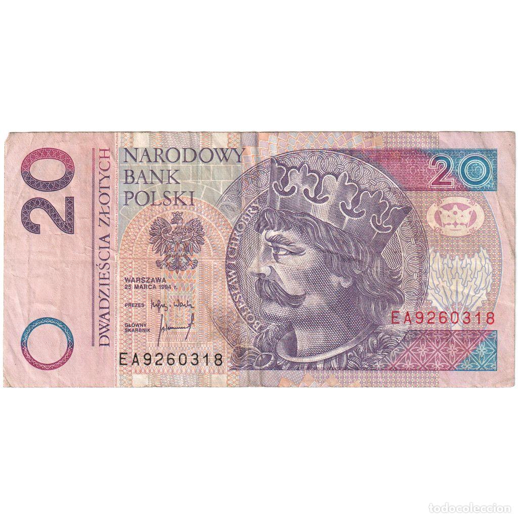 Billetes extranjeros: [#1234718] Billete, 20 Zlotych, 1994, Polonia, 1994-03-25, KM:174a, MBC