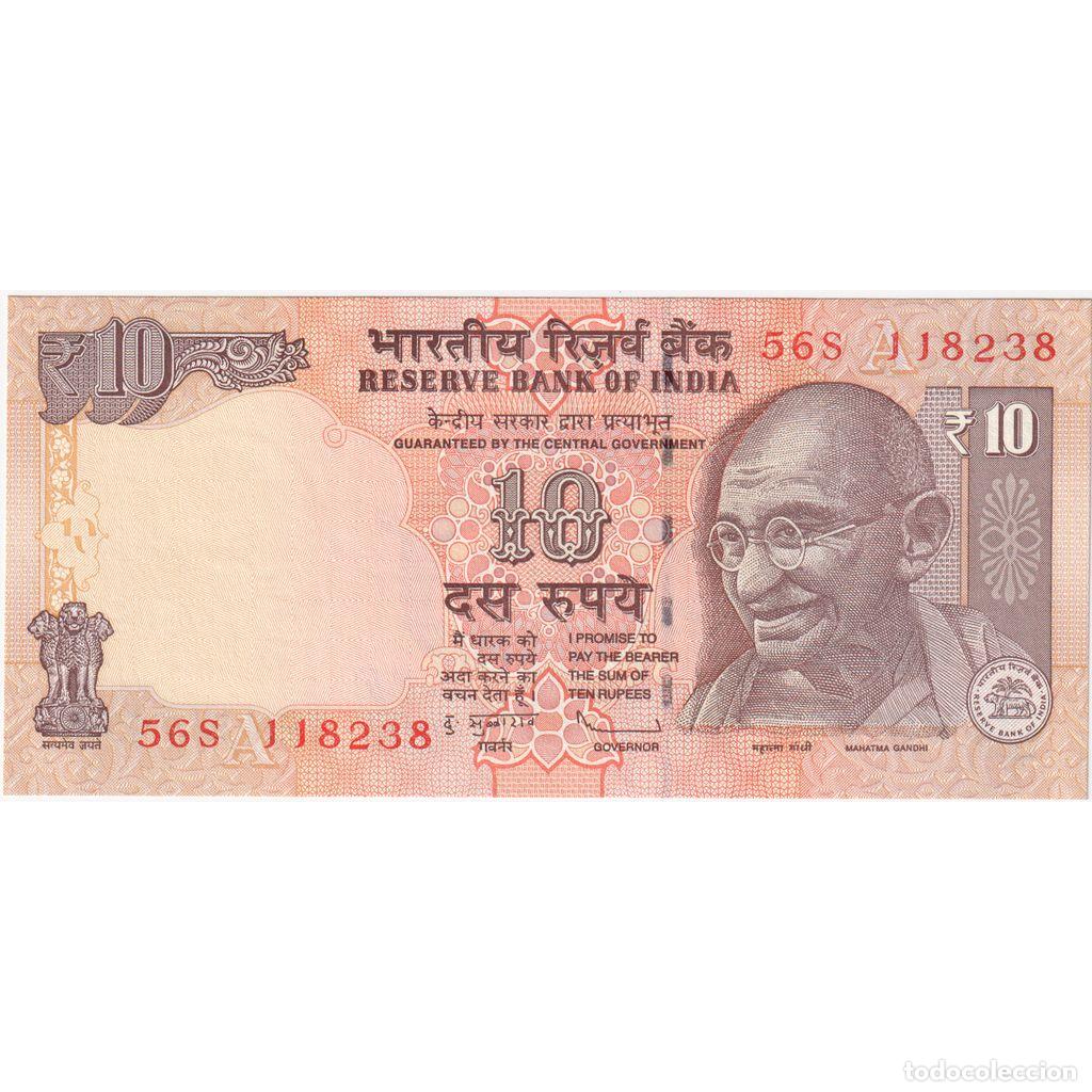 Billetes extranjeros: [#1234744] Billete, 10 Rupees, UNDATED (1996-2002), India, KM:95k, UNC