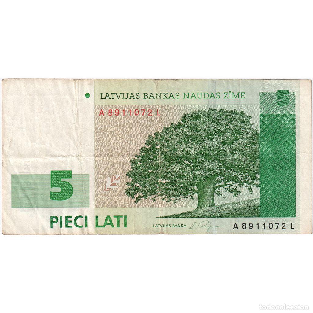 Billetes extranjeros: [#1234755] Letonia, 5 Lati, MBC