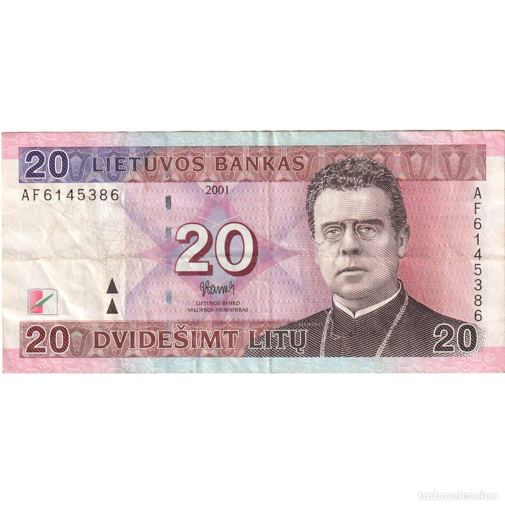 Billetes extranjeros: [#1234752] Lituania, 20 Litu, 2001, MBC