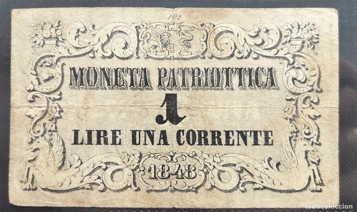 Billetes extranjeros: 1 LIRA 1848 VENECIA. P# S185. SERIE 107