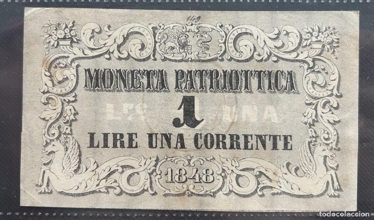 Billetes extranjeros: 1 LIRA 1848 VENECIA. P# S185. SERIE 149