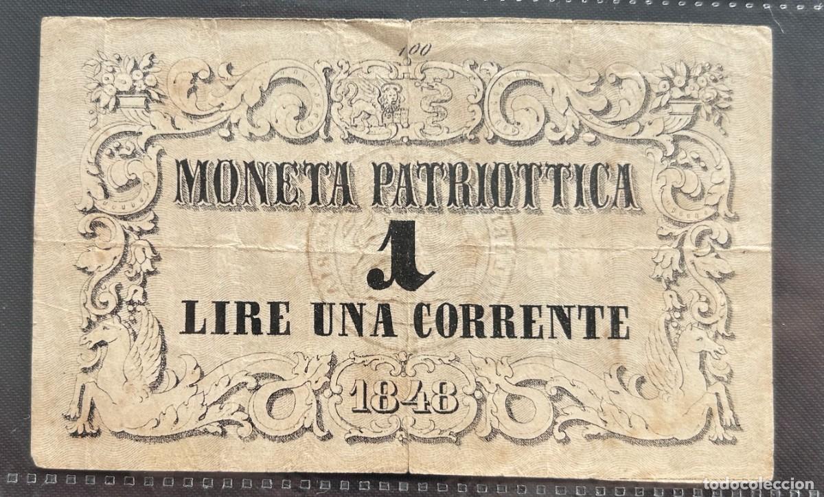 Billetes extranjeros: 1 LIRA 1848 VENECIA. P# S185. SERIE 100