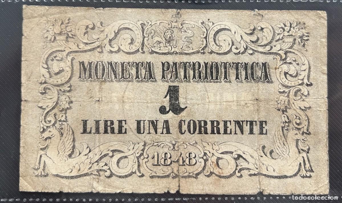 Billetes extranjeros: 1 LIRA 1848 VENECIA. P# S185. SERIE 193