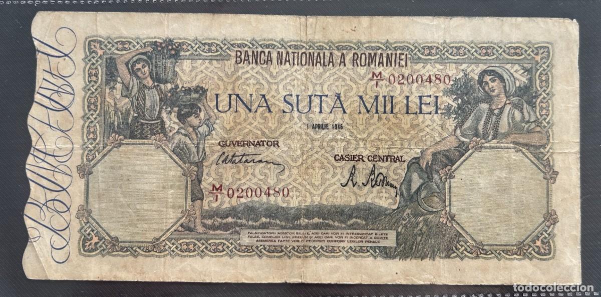Billetes extranjeros: 100000 LEI 01.04.1946 RUMANIA. P# 58A
