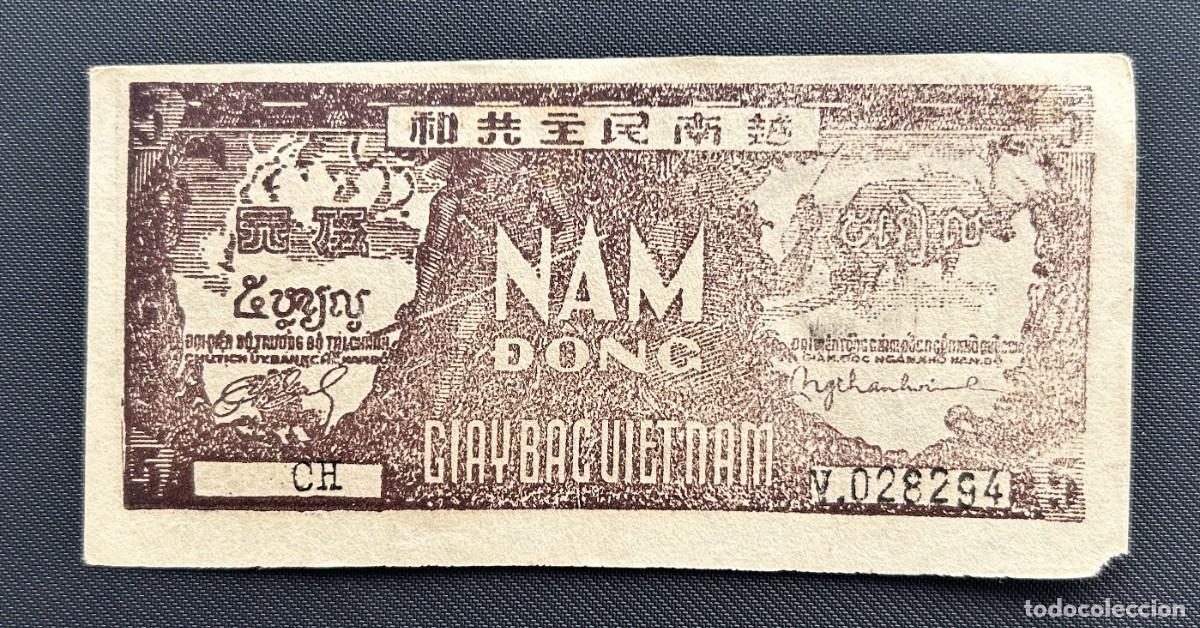 Billets internationaux: 5 DONG 1948 VIETNAM. P# 17A