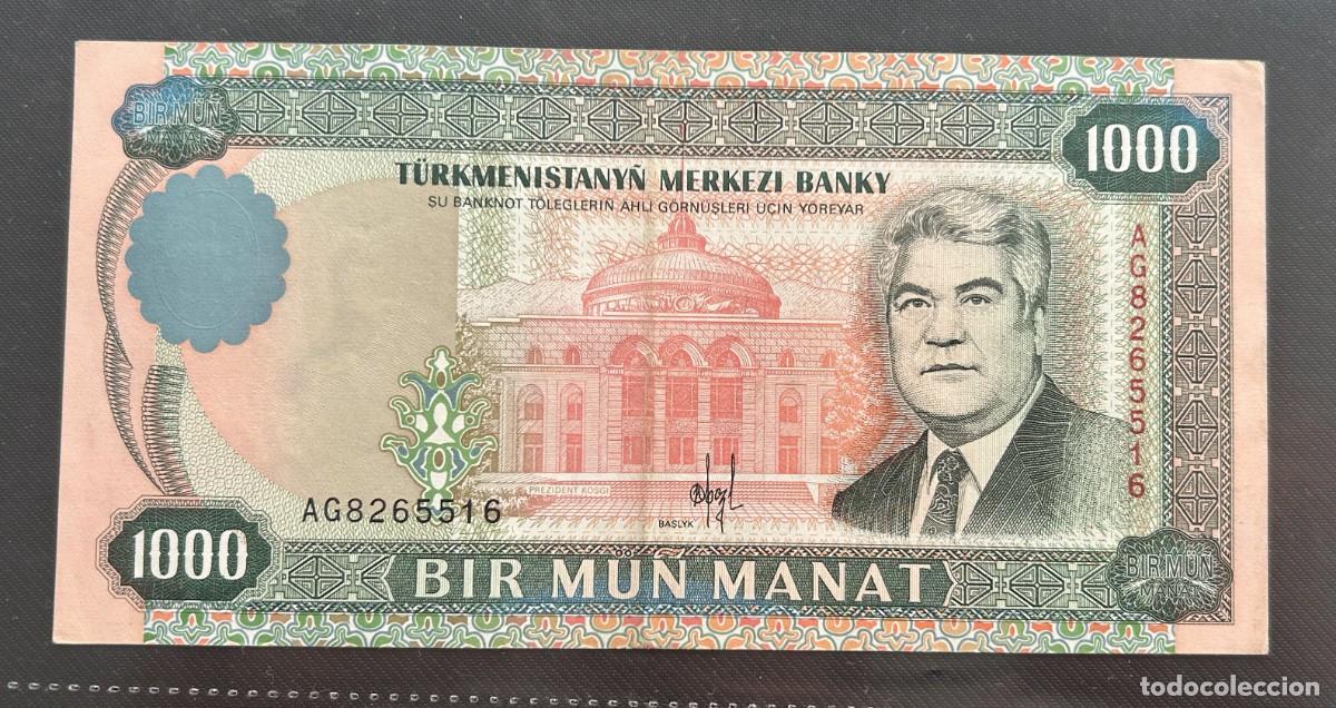 Billetes extranjeros: 1000 MANAT 1995 TURKMENIASTAN. P# 8
