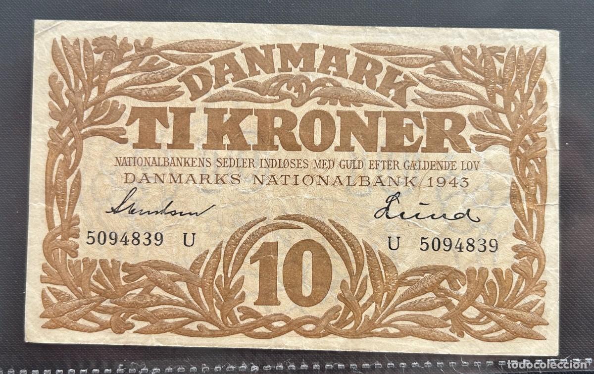 Billetes extranjeros: 10 CORONAS 1943 DINAMARCA. P# 31O