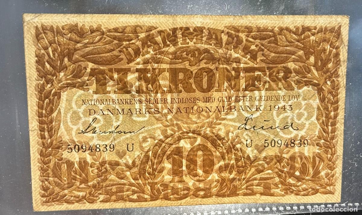Billetes extranjeros: 10 CORONAS 1943 DINAMARCA. P# 31O - Foto 3
