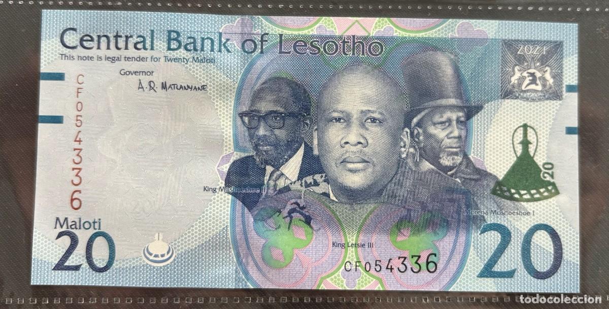 Billetes extranjeros: 20 MALOTI 2021 LESOTHO. P# NEW. SC / UNC